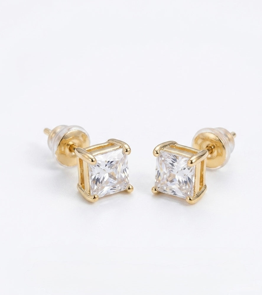 Square Studded Earrings