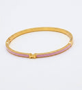 Blush Enamel Bangle