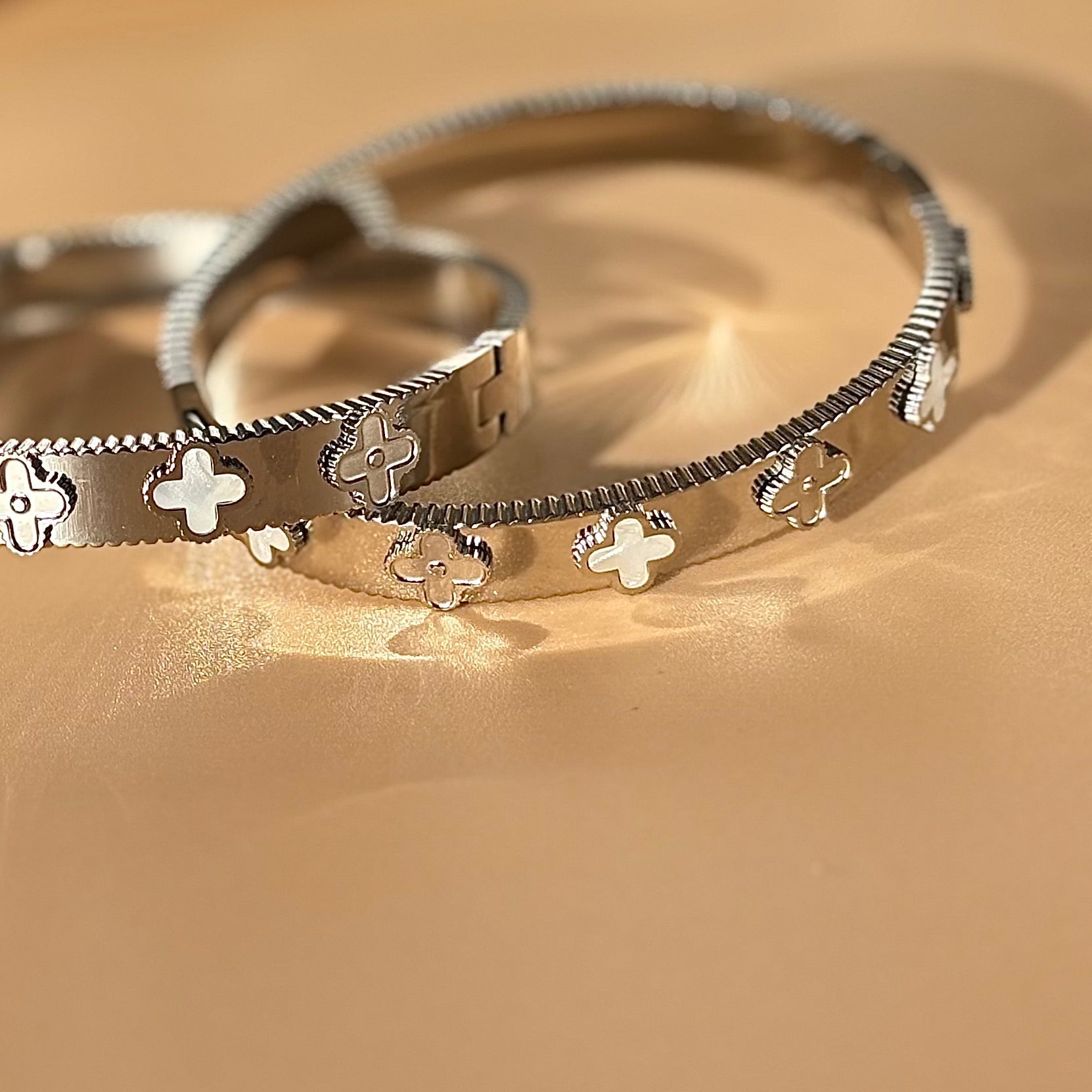 Silver Clover Bracelet