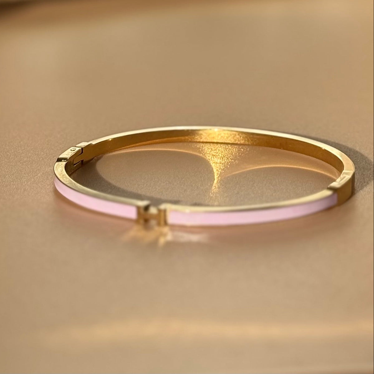 Blush Enamel Bangle