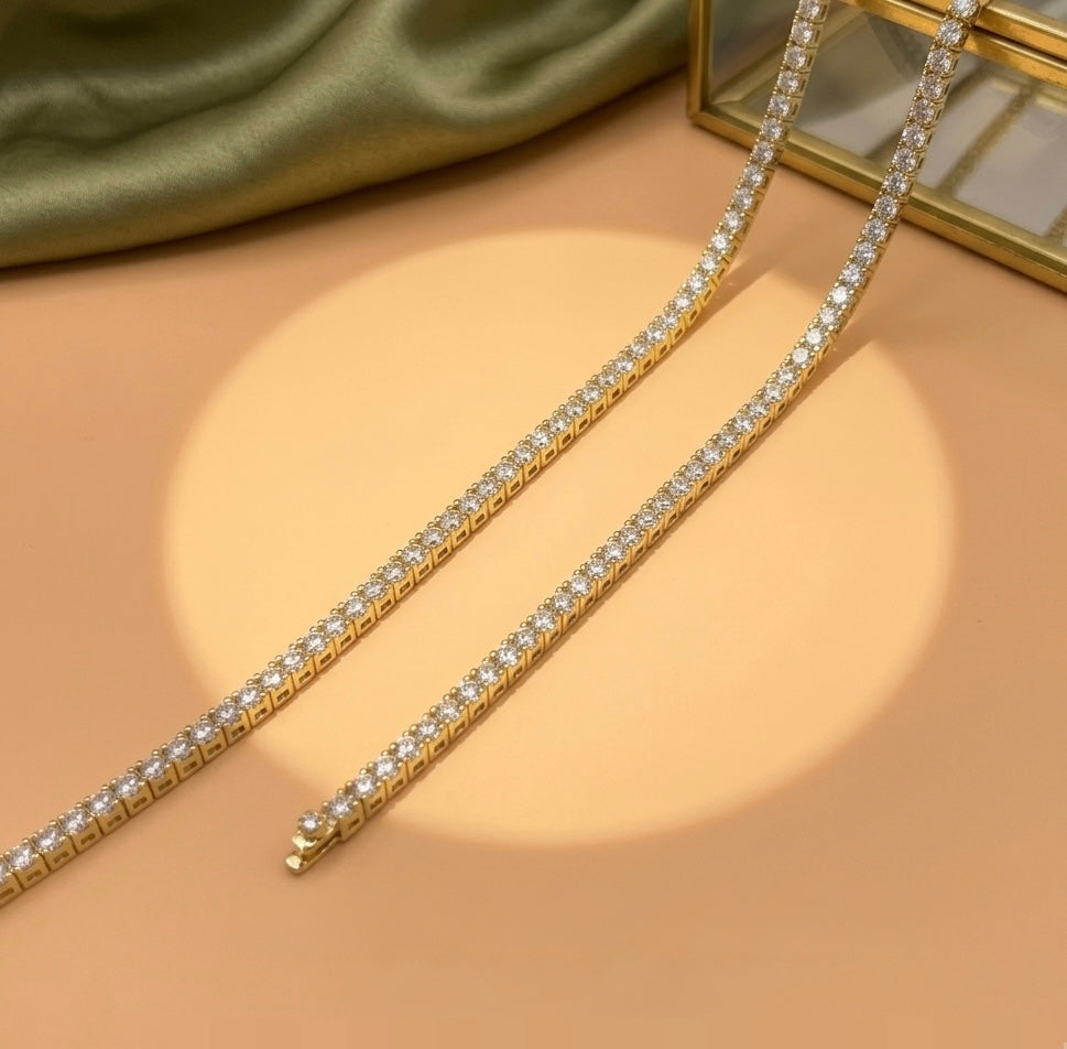 Slim Studded Tennis Bracelet
