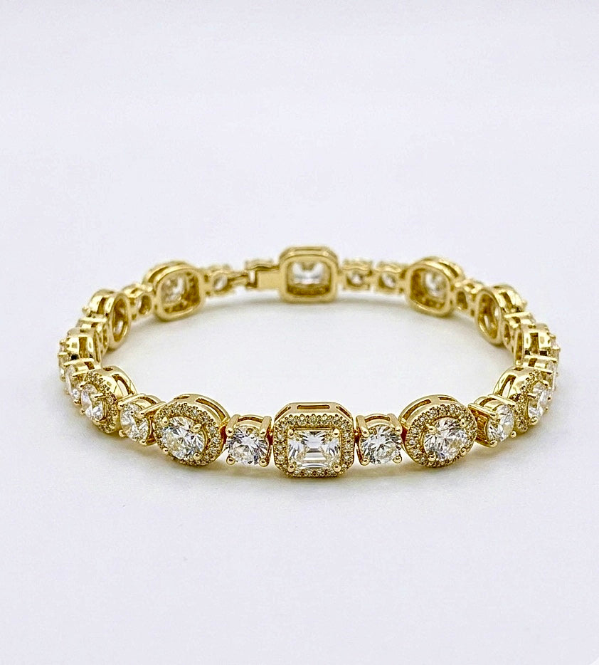 Luxe Mixed-Cut Tennis Bracelet