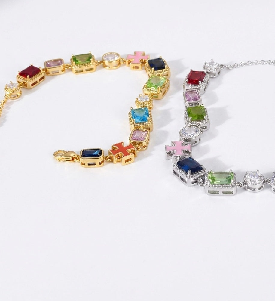 Multi Color Gemstone Bracelet