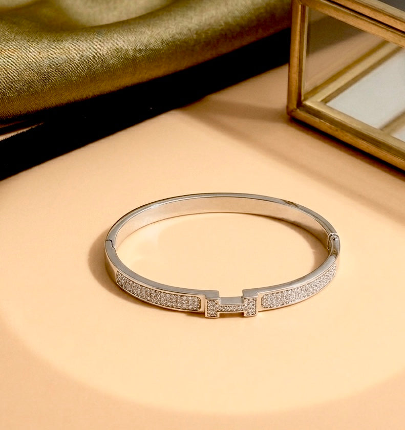 Studded “H” Clasp