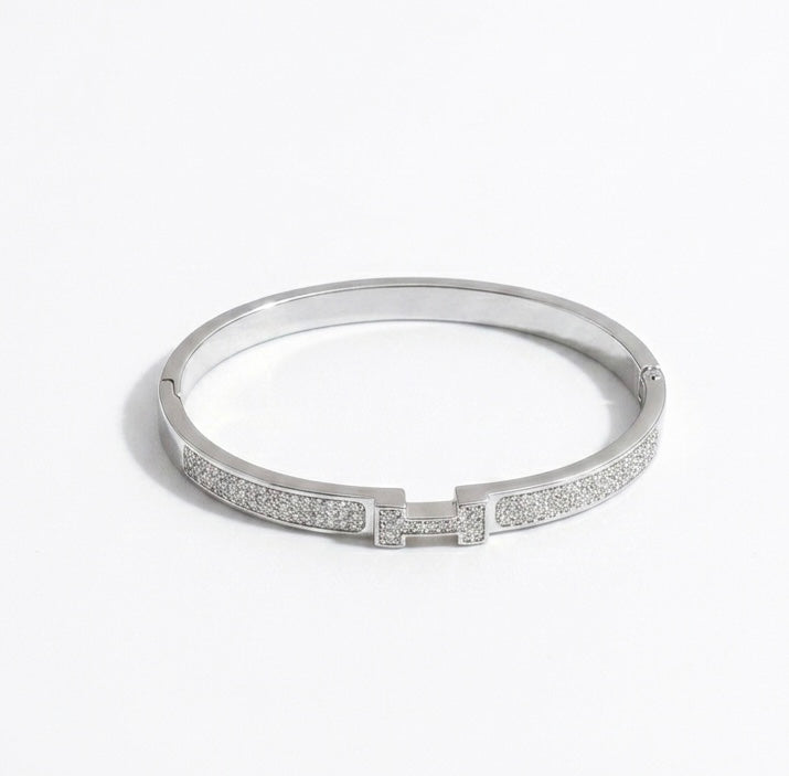 Studded “H” Clasp