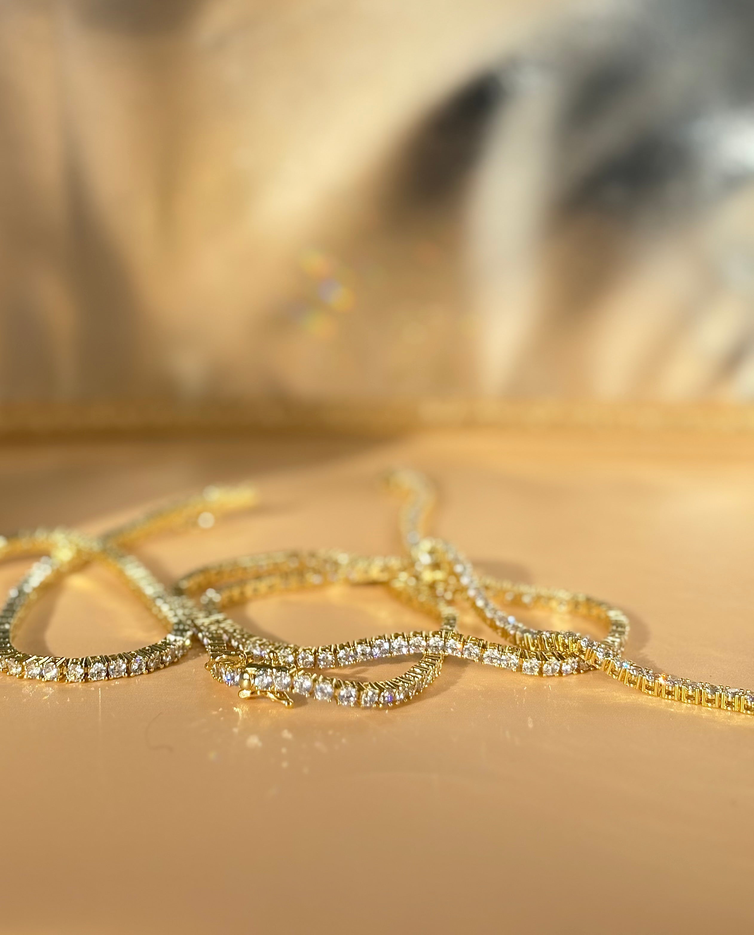 Slim Studded Tennis Bracelet